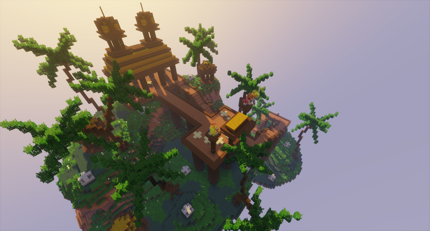 Floating Tropical Skyblock Spawn [100x100]